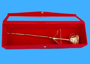 11 Inch Gold Rose with Box